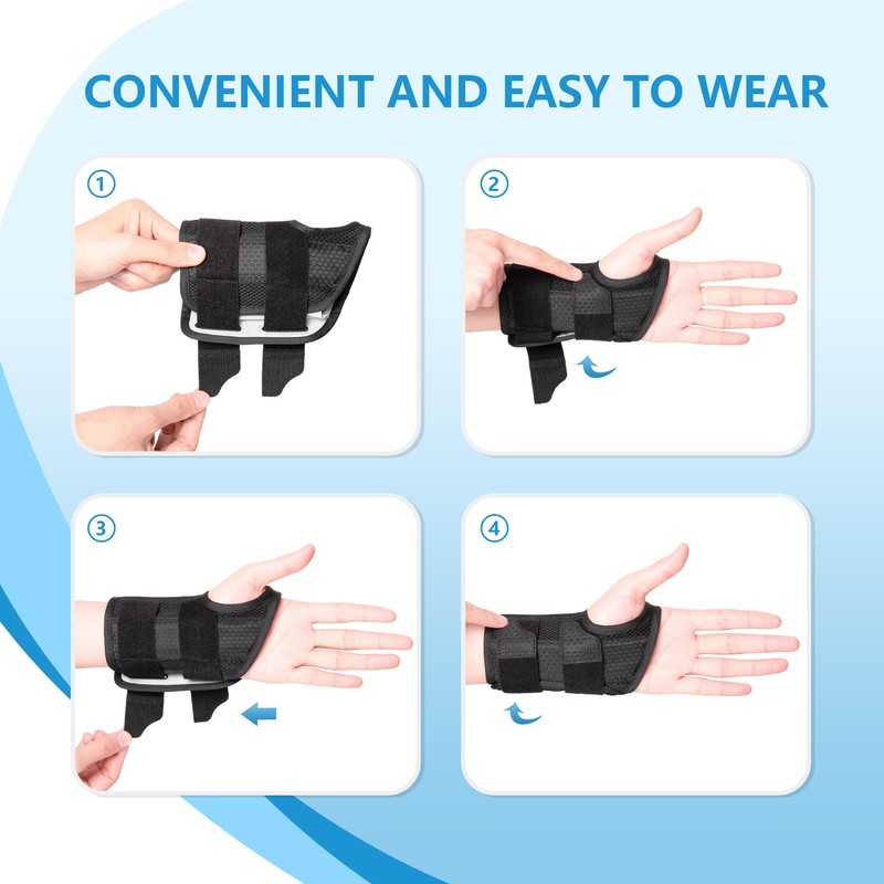 joingood Wrist Brace for Work, Adjustable Support Splint for Men