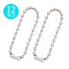 BallchainAge Shower Curtain Hooks, Shower Curtain Rings 12pcs, spa-Quality Look-Silver