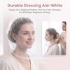 2-Pack Makeup Protector Hood, Protects Hair Face Glasses, White