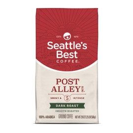 Seattle's Best Coffee Post Alley Blend (Previously Signature Blend No. 5) Dark Roast Ground Coffee, 20 oz