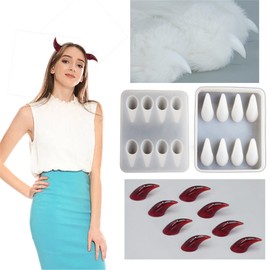 MOAIYU Sturdy Silicone Mold for Crafting Unique Devil Horns and Beasts Claw Designs Portable for Craft Projects Supplies