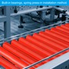 PATIKIL Polyurethane Coated Conveyor Roller 2.4" Diameter 8" Length, Stainless