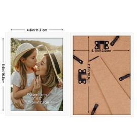 Ditwis Picture Frame 13 x 18 cm, White, Photo Frame for 18 x 13 cm Photos and Pictures, Wall and Table Stand, Modern Frame for Living Room, Bedroom and Office Spaces