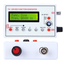 FG100 DDS Signal Generator Counter, High DDS Function Generator Sine Frequency 1HZ500KHz Signal Source Meter