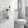 Adorainbow トイレットペーパーローラー 交換用 芯 2本セット プラスチック製 スプリング式 伸縮式紙ローラー シャフト 取替え