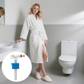 Universal Filling Valve for Cisterns, G3/8 Inch and G1/2 Inch Brass Connection, Replacement Parts