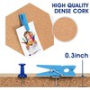 Square Cork Bulletin Board Tiles - SVOPY 8Pack Extra Thick