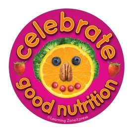 200 Nutrition Stickers | Celebrate Nutrition Stickers | Nutrition Incentives and Rewards for Health Fairs and Schools