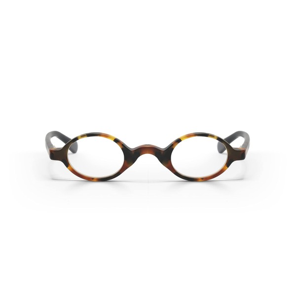 eyebobs Old Money Unisex Premium Readers, Matte Tortoise Front with