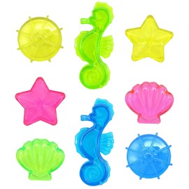 8 Stück Muschel Edelsteine Tauchspielzeug - Geprüftes Wasserspielzeug - Buntes Unterwasser Pool Spielzeug zum Tauchen Lernen - Tauchen Edelsteine Pool Spielzeug für Mädchen Junge