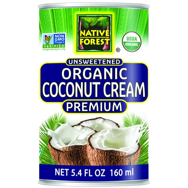Native Forest Organic Premium Coconut Cream, Unsweetened, 5.4 Ounce Can