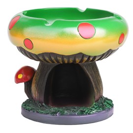 BESUPERT Premium Mushroom Decor Statue Ring Holder Candy Dish, Unique and Aesthetic Sculpture for Home Table Bedroom Shelf Use, Perfect Mother's Day (Large Green)