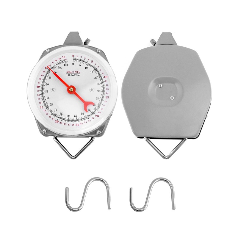 QWORK 110 lbs Large Display Spring Dial Weight Scale &