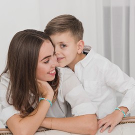 JoycuFF First Day of Kindergarten Supplies Gifts for Son Grandson Mommy and Me Bracelet Back to Kindergarten Stuff