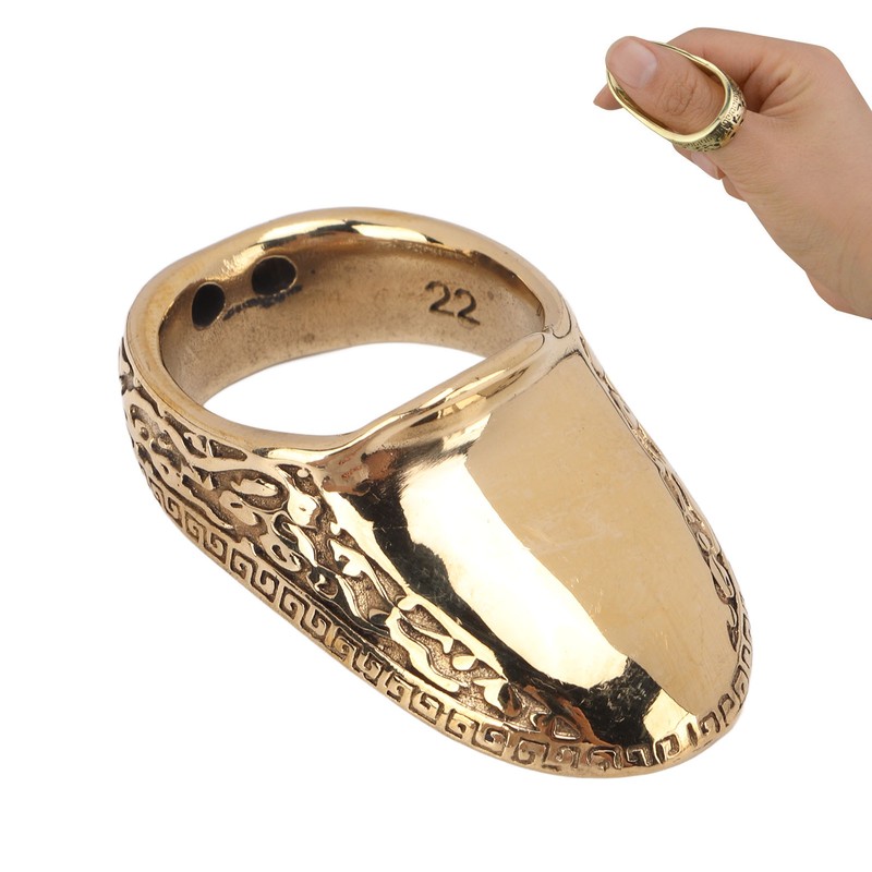 Archery Thumb Rings Good Protection Engraving Pattern Thumb Protector Rings