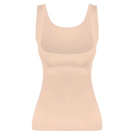 EUYZOU Women's Underbust Shapewear Tank Tops - Seamless Tummy Control Compression Camisole Tops Slimming Tank - Nude XL