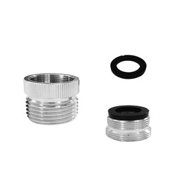 Faucet Adapter with Aerator, 3/4" Thread Sink Faucet to Garden Hose Adapter for Kitchen, Bathroom, Garden, Yard & Balcony