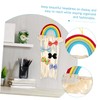 Zerodeko Rainbow Hairpin Organizer for Girls Wall-mounted Storage Belt for