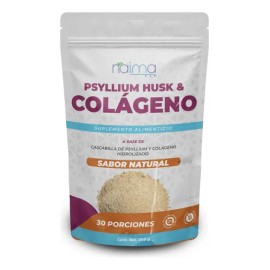 Psyllium Con Colágeno 240 G Fibra Y Piel Saludable Sin Sabor                                                                                          