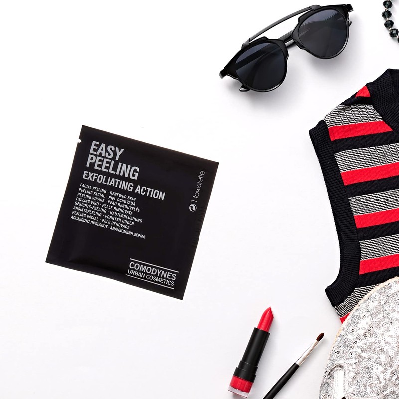 Comodynes Easy Peeling New Face Effect Towellete, 8 Count