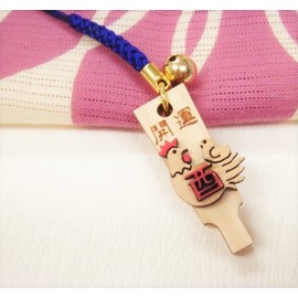 Good Luck 羽子板 Rooster 根付 [Pack of 2]