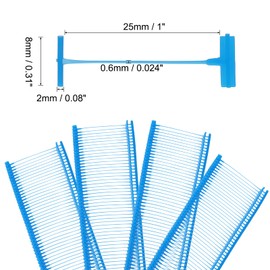 QUARKZMAN 2000 Stück Standard-Tagging-Gerätebefesti25mm Barbs Pins PP-Tag für Preisauszeichnungspistole, Kleidungsetikettenbefestifür Kleidungsstücktaschenstoff, Himmelblau
