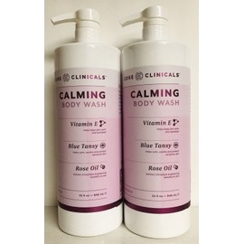Jocott Brands 2 Bottles Core Clinicals ~ Calming Body Wash with Vitamin E & Rose Oil 32 oz Ea.