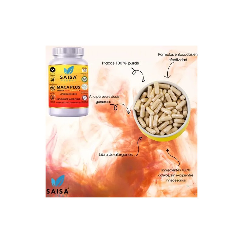 Maca Plus | Maca Negra + Maca Roja + Maca