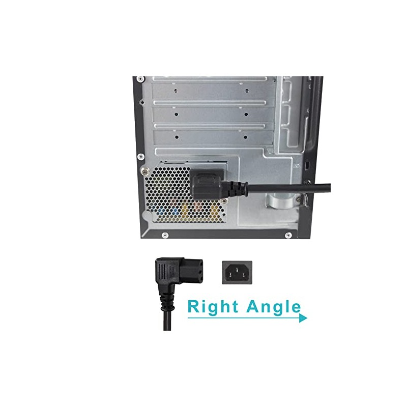 [Paquete de 2] Cable de alimentación para computadora de 90