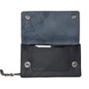 Trifold Biker's Large Wallet ID Card Holder With Chain Genuine