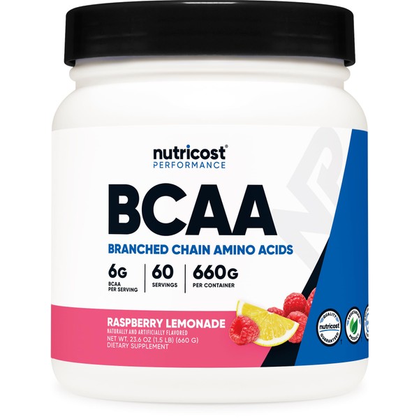 Nutricost Nutricost BCAA Powder (Raspberry Lemonade, 60 Servings) - Optimal