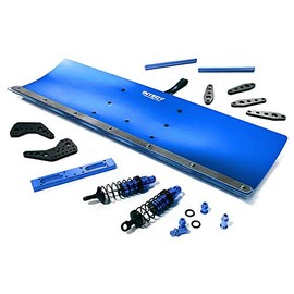 Integy RC Model Hop-ups C27057BLUE Alloy Machined Snowplow Kit for Traxxas 1/10 Stampede 2WD & Slash 2WD