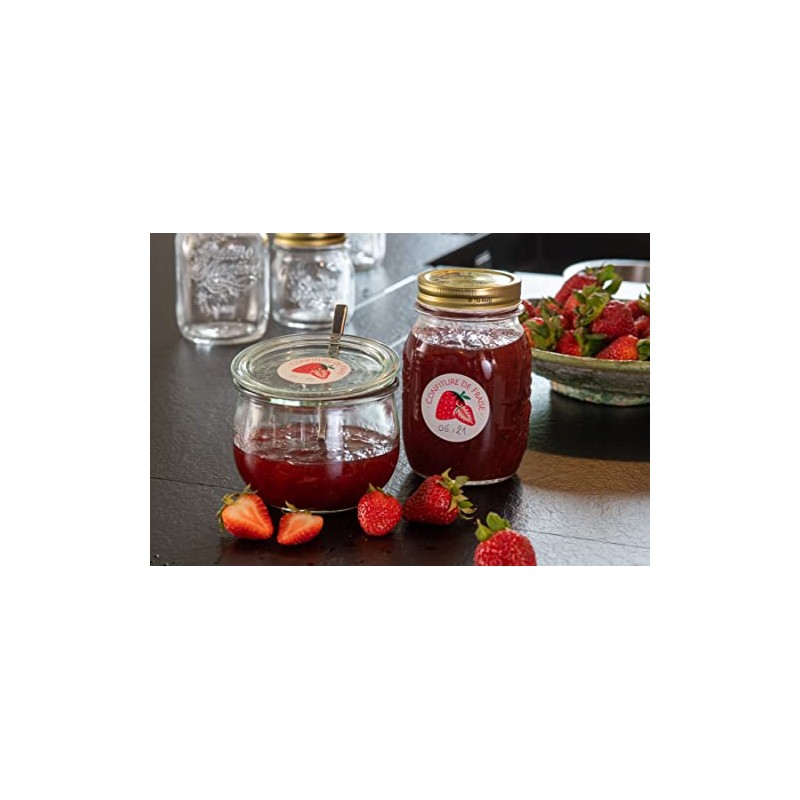 AVERY Pack of Jam Labels, Strawberry, 64 étiquettes