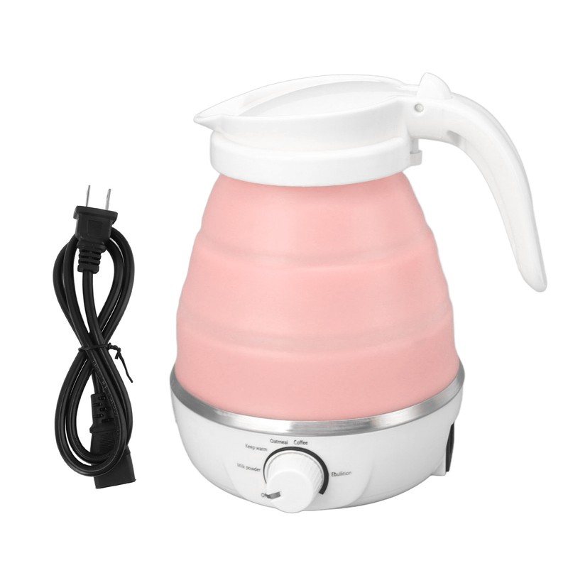 0.6L Foldable Electric Kettle 600W Heat Resistant Rust Proof Portable