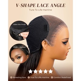 Arabella Chocolate Brown Lace Front Wigs Human Hair 13x6 Deep Wave Lace Front Wigs Human Hair Colored Deep Curly HD Lace Frontal Wigs for Women Pre Plucked with Natural Hairline 20 Inch