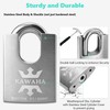 KAWAHA 21/60-4PS High Security Stainless Steel Shrouded Padlock with Stainless