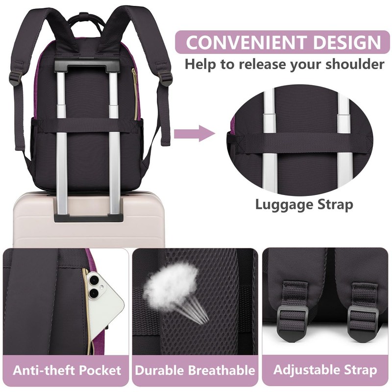 Backpack for Women laptop Bag - Laptop Backpack with USB