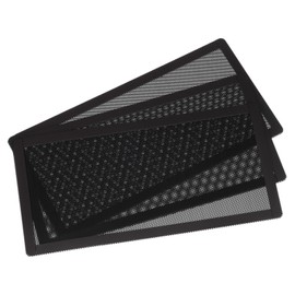 MECCANIXITY 3PCS PC Dust Filter, 240x120mm Magnetic Frame PVC Computer Case Cooler Dustproof Mesh Cover Fan Grills for Computer Chassis Speakers, Black