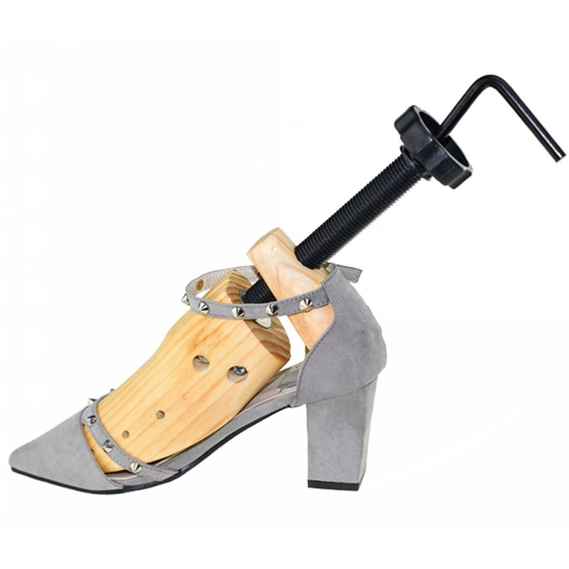 APIKA Two Way Shoe Stretcher Shoe Tree Natural Wood Set