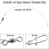 Fishing Egg Sinker Rigs, 8pcs Saltwater Flounder Rigs Fishing Wire