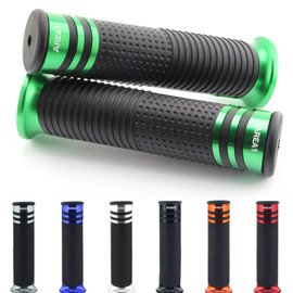 Area1 Motorcycle Handlebar Grips for Florett RS 50DD, Jigger 50, Galactica 2.0 50 DD/City/RS/RC, Vabene 50, Flory Classic 50 125, Hiker 2.0 125, Insignio 2.0 125 250 DD (22, Green 22/24/25 mm)