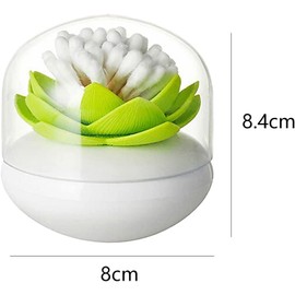 Norhogo Cotton Bud Storage Lotus Cotton Bud Holder, Exquisite Lotus, Cotton Swab Toothpick Dispenser Holder Storage Cotton Swab Box Toothpick Holder
