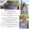 styleBREAKER Rivet Belt Unisex with Small Multicoloured Rivets Vintage Belt