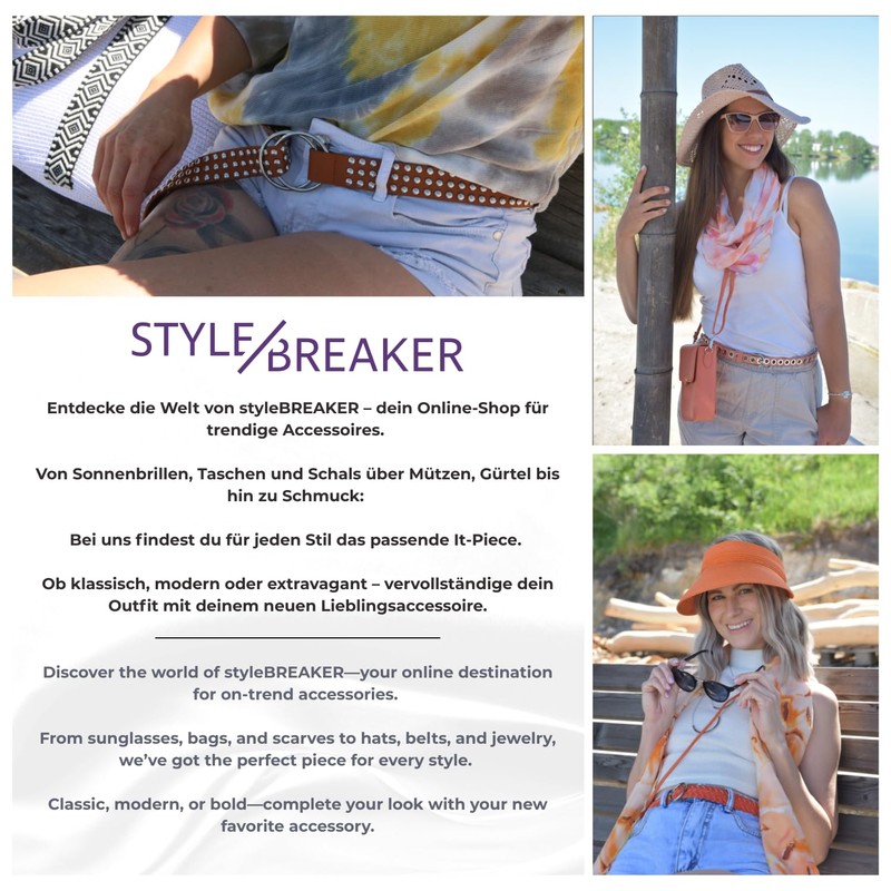 styleBREAKER Rivet Belt Unisex with Small Multicoloured Rivets Vintage Belt