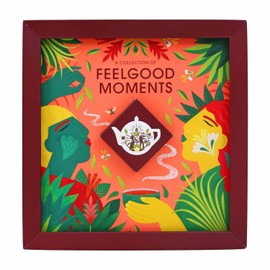 ETS Tea Gift Box Feelgood Moments | Premium Tea Gift Set with 4 x 8 Ayurveda Tea Varieties | Tea Set for Birthday, Christmas, Easter | Organic | 32 Tea Bags