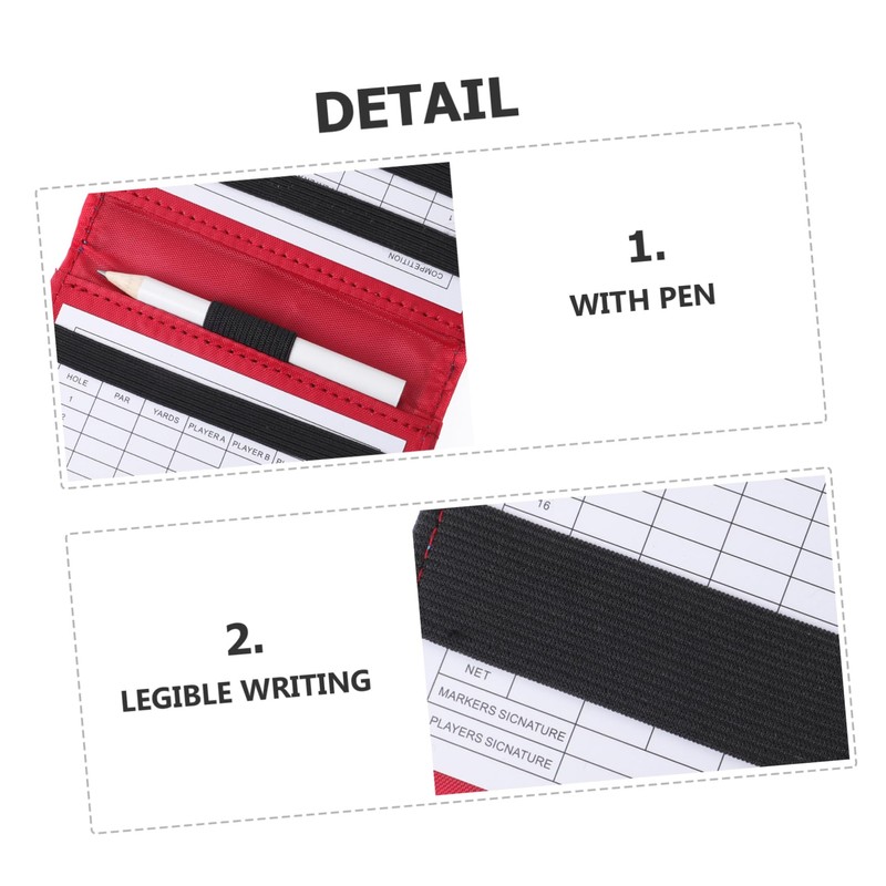 WHAMVOX Golf Scorebook Stylish Camouflage Cover Compact and Lightweight Scorecards