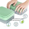 Ice Cube Tray with lid and Ice Cube Bin, Press