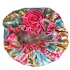 Kella Milla Stylish Satin Shower Cap - Vibrant Leaves