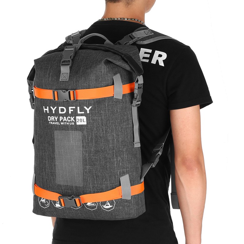 Outdoor Waterproof Dry Bag River Trekking Floating Roll-top Backpack Drifting