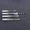 4pcs Square Hole Drill Bits 1/4 5/16 3/8 1/2 Wood
